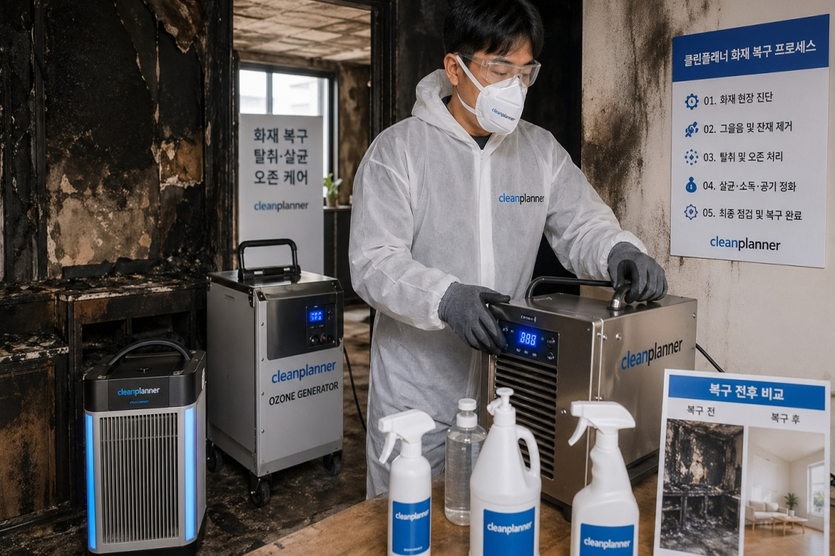 화재 후 소독