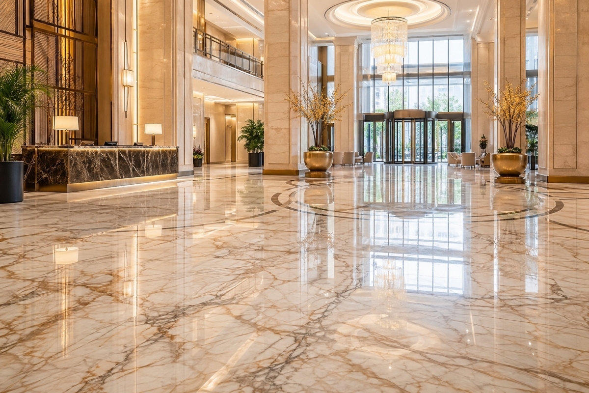 대리석 바닥 광택